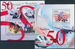 ** 2012 50 éves A Francia- Német Kiegyezés Kisív Mi 4558-4561+ Blokk 728 - Otros & Sin Clasificación