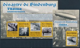 ** 2012 A Hindenburg Léghajó Katasztrófájának 75. évfordulója Kisív Mi 4665-4668 + Blokk Mi 752 - Sonstige & Ohne Zuordnung