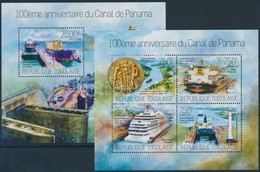 ** 2014 100 éves A Panama- Csatorna Kisív + Blokk - Sonstige & Ohne Zuordnung