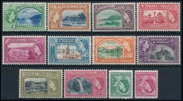 ** 1953 Forgalmi: II. Erzsébet Brit Királynő Sor Párokban,
Definitive: Elizabeth II Set In Pairs
Mi 155-166 - Sonstige & Ohne Zuordnung