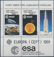 ** 1991 Europa CEPT, Űrkutatás Blok Pár Mi 9 - Sonstige & Ohne Zuordnung