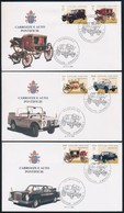 1997 Pápai Hintók és Autók Sor Mi 1197-1206 5 Db FDC-n - Sonstige & Ohne Zuordnung