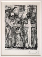 Kondor Béla (1931-1972): Mise. Rézkarc, Papír, Utólagos Jelzéssel, Paszpartuban, 11,5×8 Cm - Other & Unclassified