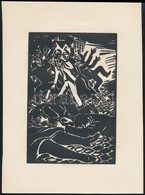 Frans Masereel (1889-1972): Tüntetők, Fametszet, Papír, Jelzett A Metszeten, 16×11 Cm - Other & Unclassified