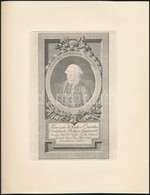 Cca 1800 Balassa Ferenc (1736-1807) Koronaőr Rézmetszet. / Copper Plate Engraving. 12x19 Cm - Stiche & Gravuren