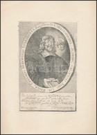 Schedius Kristóf, Modori (Pozsony Megye) Lelkész 1657-ben. Rézmetszet. / Copper Plate Engraving. 12x19 Cm - Stiche & Gravuren