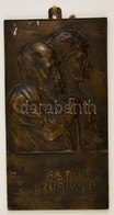 'Estvéli Szürkület' - Bronz Fali Kép, Jelzés Nélkül, 22,5×12 Cm - Altri & Non Classificati