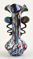 Szín Gazdag Fújt Váza, Jelzés Nélkül, Több Rétegű, Hibátlan, M: 18, 5 Cm - Verre & Cristal