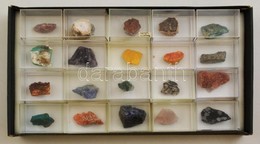 20 Db ásvány Feliratozva, Gyűjtői Dobozokban - Sonstige & Ohne Zuordnung
