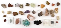 33 Db ásvány, Némelyik Gyűjtői Dobozban - Other & Unclassified