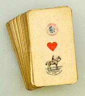 Cca 1903-1912 Piatnik 54 Lapos Tarokk Kártya Pakli, Kártyailleték Bélyeggel, Egy Sérült Lappal, Apró Kopásokkal - Sonstige & Ohne Zuordnung