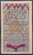 1918 Eszperantó Levélzáró - Zonder Classificatie