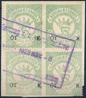 1921 Karcag Illetékbélyeg Nyégyestömbben - Sin Clasificación