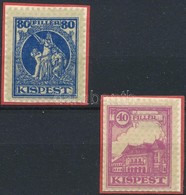 1927 Kispest Forgalmi Adójegy 3-4 Sz. Bélyeg 10 1/2 Fogazással (7.000) - Zonder Classificatie