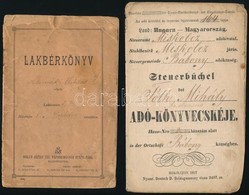 1857-1901 4 Db Régi Okmány: 
1857-1864 (Sajó)Bábony, Adókönyvecske;
1865-66 (Sajó)Bábony, Közmunka Leszolgálási Könyvecs - Unclassified