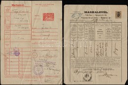 1892, 1934 2 Db Marhalevél - Zonder Classificatie