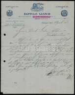 1901 Budapest, Rappold Nándor Gyára, Díszes Fejléces Levél - Sin Clasificación