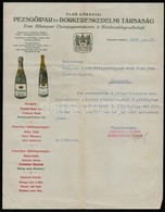 1916 Budapest, Első Kőbányai Pezsgőipar és Borkereskedelmi Társaság, Díszes Fejléces Levél - Ohne Zuordnung