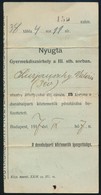 1917 Gyermekdíszsírhely Nyugta, Hajtásnyomokkal - Zonder Classificatie