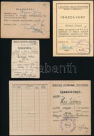 1930-1959 4 Db Sportigazolvány (Budapesti MÁVAG Sportköre, OTP Tenisz-szakosztály, Magyar Athletikai Szövetség, Magyar Ö - Ohne Zuordnung