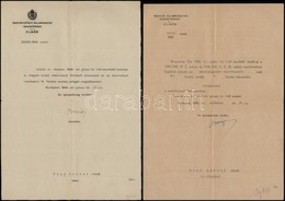 1941-1959 4 Kinevezési Okmány. Posta és Vasutasok Részére, Egyiken Imrédy Béla Miniszterelnök Aláírásával - Ohne Zuordnung