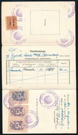 1947 Vadászjegy Okmánybélyegekkel, Fénykép Hiányzik - Unclassified