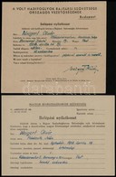 1948 Belépési Okmányok: Nemzeti Parasztpárt, Volt Hadifoglyok Bajtársi Szövetsége, FkGP, Stb - Ohne Zuordnung