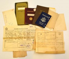 Vegyes Okmány Tétel, Benne Amerikai útlevéllel - Zonder Classificatie