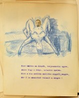 Cca 1930-1940 Erotikus, Pajzán Kollázsokkal Illusztrált Versikék, 1 (előszó)+28 Lap, Az Kettőn A Ráragasztott Kép Hiányz - Non Classés
