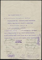 1932  Politzer Adolf (c.1863 - 1932) Könyvkereskedő Halálozási értesítője A Többi Könyvkereskedő és Antikvárius Részére. - Zonder Classificatie