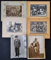 Cca 1930-1940 Garas Dezső (1934-2011) Gyerekkori Fotója, 4 Db Tablóképe, és édesapja Fotója, 6 Db Fotó (5 Db Fotó Karton - Andere & Zonder Classificatie