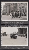 1938 Budapest, őrségváltás A Budai Várban, 2 Db Albumlapra Ragasztott, Feliratozott Fotó, 6×9 Cm - Altri & Non Classificati