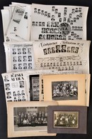 1926-1980 Vegyes Tablófotó Tétel, 48 Db, Köztük Gépipari és Vasútgépészeti Technikum Tablófotói, Fotó, Fotó Kartonon, Ré - Andere & Zonder Classificatie