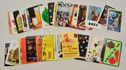 50 Db Reklámos Kártyanaptár Az 1980-as évekből - Reclame