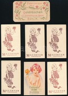 Cca 1920-1940 7 Db Illat Kártya, Közte: Mauthner Virágillat (5 Db), Bp., Baeder Parfum Reverie, Berlin, J. F. Scharzlose - Pubblicitari