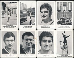 1973 Magyar Olimpikonokat ábrázoló Kártyanaptár Sorozat, 30 Db, Sportpropaganda Vállalat, Vegyes állapotban - Werbung