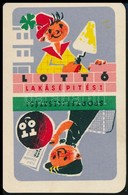 1963 Lottó Reklámos Kisméretű Kártyanaptár - Reclame