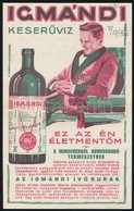 1931 Igmándi Keserűvíz Dekoratív Kétoldalas Reklámos Szórólap - Publicidad