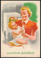 Cca 1938 'Gázhűtőszekrény' - Dekoratív, Rajzos Reklámkiadvány, Jó állapotban, 4p - Pubblicitari