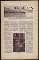 1923 Balaton, A Balatoni Szövetség Hivatalos értesítője. XXV. évf. 5-6. Száma. Sok Képpel és Hirdetéssel - Andere & Zonder Classificatie