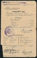 1944 Leszerelési Jegy Honvéd Részére - Other & Unclassified