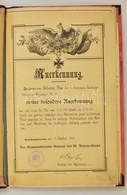 1914-1918 Egy Német Katona I. Világháborús Emlékei Fényképeken és Elismeréseken. 10 Db Elismerő Oklevél, Levél és Adomán - Other & Unclassified