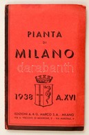 1938 MIlano Térképe Utcajegyzékkel / Map Of Milan 70x100 Cm - Altri & Non Classificati