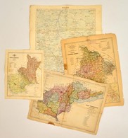 4 Db Térkép - Somogy Vármegye Térképe 1926; Zala Vármegye Térképe 1922; Bereg Vármegye Térképe 1896; Luck és Környékének - Autres & Non Classés