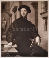 Cca 1900 Agnolo Branzino 'Ugolino Martelli Arcképe' Című Művéről Készült Másolat, Heliogravűr, Papír, 37,5×30,5 Cm - Zonder Classificatie
