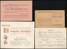 1905-1941 10 Db Régi Báli Meghívó, Közte: Zugligeti Erdei Visszhang Dalkör Katalin Báljának, Simontornyai Róm. Kath. Leg - Ohne Zuordnung