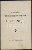 1908 Az Országos Gőzkazánvizsgáló Egyesület ügyrendje. 13p. - Unclassified