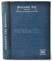 1910 Hasenörl Ede Csődvar Képes áruminta-katalógusa. I. Rész: Mindennemü Kovácsolt, öntöttvas Nyomó-, Lefolyó-, Drainage - Ohne Zuordnung
