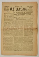 1919 Az Újság Ferbruár 14. Száma Fiume Sorsáról Való Tudósítással - Zonder Classificatie