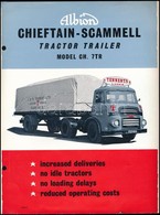 Cca 1960-1970 Albion Chieftain-Schammell Tractor Trailer Model Ch. 7TR, Angol Nyelvű Autós Prospektus - Zonder Classificatie